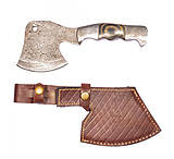 Image of Titan Damascus Steel Hatchet, 3.8in