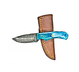 Image of Titan International Knives Damascus 4in Drop Point Handmade Fixed Blade Knife