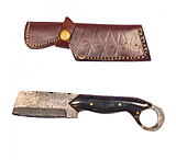 Image of Titan Damascus Steel Cleaver Style Knife, Bull Horn Handle, 8in