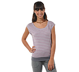 Image of Toad&amp;Co Slubstripe Cap Tee - Women's-Misty Violet Stripe-Large