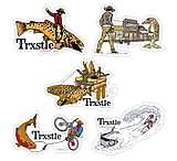 Image of Trxstle Tumble Weed Sticker 5-Pack
