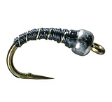 Image of Umpqua Tungsten Zebra Midge SB Black 18