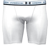 Image of UnderArmour Men's HeatGear Compression Short - White Color 1201164-100