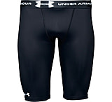 Image of Under Armour Men's HeatGear Long Compression Short - Black Color 100126L-001
