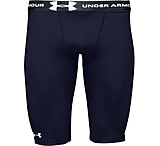 Image of Under Armour Men's HeatGear Long Compression Short - Midnight Navy Color 100126L-410