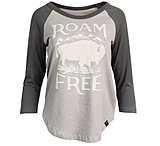 Image of United By Blue 3/4 Roam Free Baseball Tee - Women's