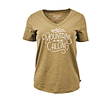 Image of United By Blue Mountains Are Calling Short Sleeve Graphic V-Neck T-Shirt - Women's