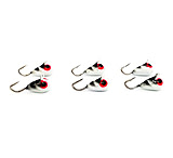 Image of Vexan 6-Pack Red Eye Glow Tungsten T-VEX Ice Fishing Jig