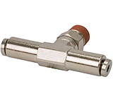Image of VIAIR 1/8in NPT M 1/4in to 1/4in Swivel T-Fitting