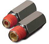 Image of VIAIR 1/4in F TO 1/4in M Black Nickel Plated Check Valve