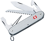 Image of Victorinox Farmer Swiss Army Knife Silver Alox Ribbed