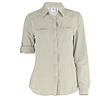 Image of White Sierra Canyon Crest Long Sleeve Shirt - Womens