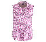 Image of White Sierra Gobi Desert Sleeveless Shirt - Printed - Womens