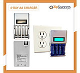 Image of Uniden 4 Bay AA Battery Charger 54102E40