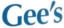 Gee's 2022 Logo