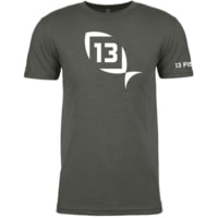 13 Fishing Classic Gray Lifestyle Logo T-Shirt - Men's