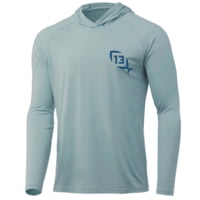 13 Fishing Marsh Master Performance Long Sleeve Logo Hooded Shirt - Men's