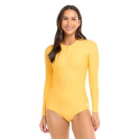 Body Glove Smoothies Channel Cross-Over Long Sleeve Swimsuit - Canary C10F7532