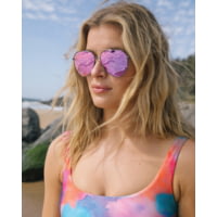 Body Glove Women's Poppy Aviator Sunglasses - Gunmetal A8698A67