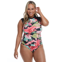 Body Glove Isla Foca Plus Size Exhale Cross-Over Rash Guard - Black 686C979D