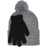 Artex Knitting Mills Marled Hat &amp; Glove Set Assrt