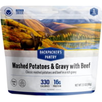 Backpacker's Pantry Mashed Potatoes &amp; Gravy w/ Beef - 1 Servings