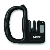 Baker Tools Dual Knife Sharpener Carbide/Ceramic w/Hook Hone