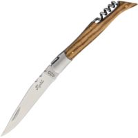 Baladeo Laguiole Corkscrew Zebra Wood Folding Knife