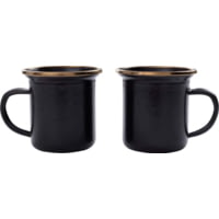 Barebones Enamel Charcoal Espresso Cup Set