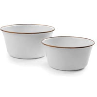 Barebones Enamel Mixing Bowl Set