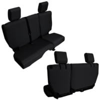 Bartact Jeep JK Seat Cover Rear Split Bench 4 Door Baseline Performance 2007 Wrangler JKU