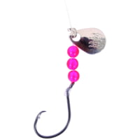 BearPaw Flicker Snelled Hook, Circle, 12in Mono