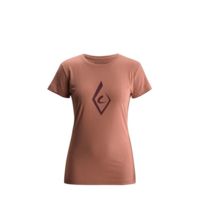 Black Diamond Brushstroke Short Sleeve Tee Shirts - Women's