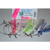 Blue Water Candy King Rig Tourn Skirted w/Featherwrights Double #4 Treble