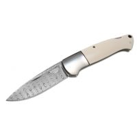 Boker USA 2012 Annual Damascus Folding Knife - 8 5/8" Overall