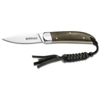 Boker USA Beauty Fixed Blade Knife w/ Leather Sheath - 5.87in Overall Length