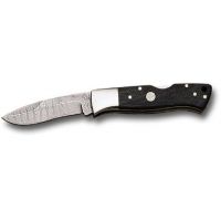Boker USA Damascus Oak Folding Everyday Carry Knife - 7 3/8"Overall Length