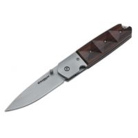 Boker USA Magnum Wooden Diamond Folding Pocket Knife - 7 7/8" Overall Length