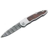 Boker USA Merlin Damascus Folding Pocket Knife - 6 7/8" Open