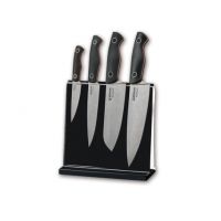 Boker USA Saga Knife &amp; Block Set - 4 kitchen knives &amp; storage block