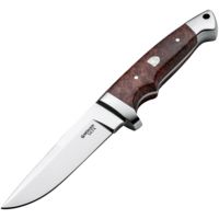 Boker Manufactur Solingen Vollingetral 2.0 1674 Fixed Blade Knife w/ Leather Sheath