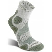 Bridgedale CoolFusion Trail Diva Light Sock - Women's-Stone/Sage-Large