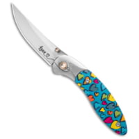 Brighten Blades LOVE Liner Lock Knife Heart Aluminum 2.6 Satin A382DDC7