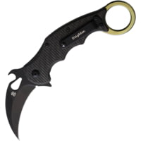 Brighten Blades Brighten s Moonstruck Karambit Framelock BB599TICP 2.50 in Carbon Steel Folding Knife