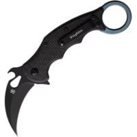 Brighten Blades Brighten s Moonstruck Karambit Framelock BB599TICV 2.50 in Carbon Steel Folding Knife