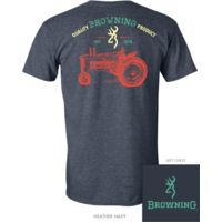 Browning Bg Men's T-shirt Buckmark Tractor X-large Navy<