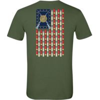 Browning Bg Men's T-shirt Shotgun Shell Flag X-large Military Green<