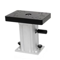 Cannon Downriggers 6in Aluminum Swivel Base Pedestal Mount 1904033