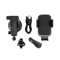 Car and Driver Wireless Charging Kit w/ Auto-Adjusting Mount