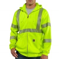 Carhartt High-Visibilty Zip-Front Class 3 Sweatshirt